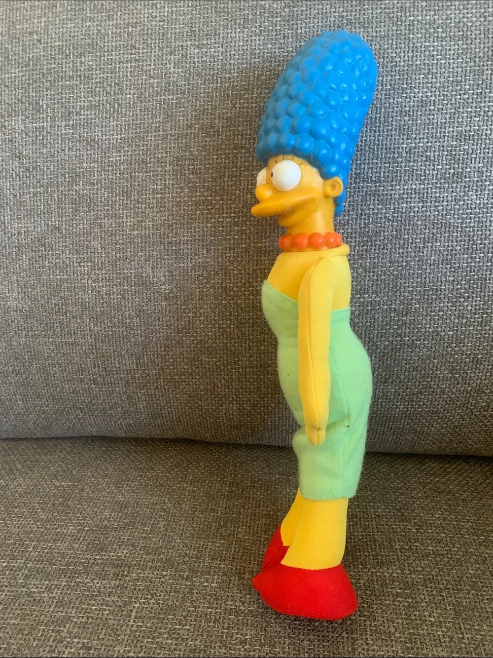 1990 The Simpsons Marge Simpson Plush 11” Action Figure Plastic Head